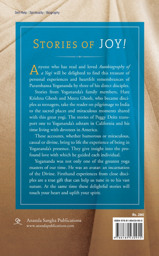 Paramhansa Yogananda: reminiscences by his direct disciples book cover – Ananda Sangha Publications