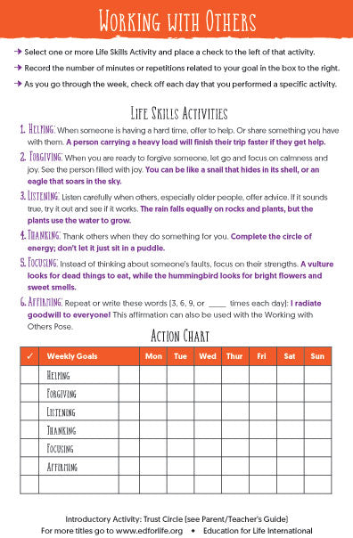 Life Skills Action Charts